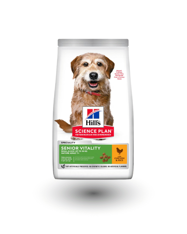 Hill’s Science Plan Senior Vitality Mini Mature - kylling og ris 7 kg